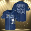 Snoopy Tampa Bay Rays Baseball Jersey 3 3