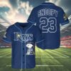 Snoopy Tampa Bay Rays Baseball Jersey 4 4