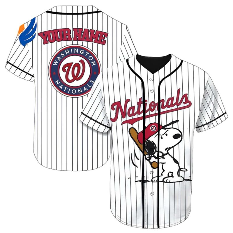 Snoopy Washington National Baseball Jersey 1 1