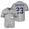 Snoopy Womens New York Yankees Baseball Jersey 1 1