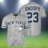 Snoopy Womens New York Yankees Baseball Jersey 2 2