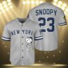 Snoopy Womens New York Yankees Baseball Jersey 3 3