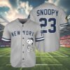 Snoopy Womens New York Yankees Baseball Jersey 4 4