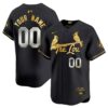 St Louis Cardinals 2024 City Connect Custom Jersey Black 1 1