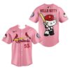 St Louis Cardinals Hello Kitty 50th Anniversary Baseball Jersey 1 1