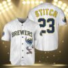 Stitch Milwaukee Brewers Jersey Cheap 3 3