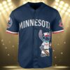 Stitch Minnesota Twins Baseball Jersey 3 3