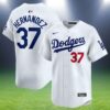 Teoscar Hernandez Dodgers Jersey Baseball White 2 2