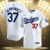 Teoscar Hernandez Dodgers Jersey Baseball White 3 3