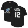 Wade Boggs Rays Baseball Jersey Black 1 1