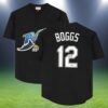 Wade Boggs Rays Baseball Jersey Black 2 2