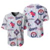 White Texas Rangers Baseball Jersey MLB 1 1